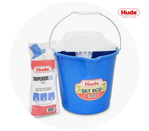 SET LIMPIEZA ECO – BALDE DE 10L  CON TRAPEADOR